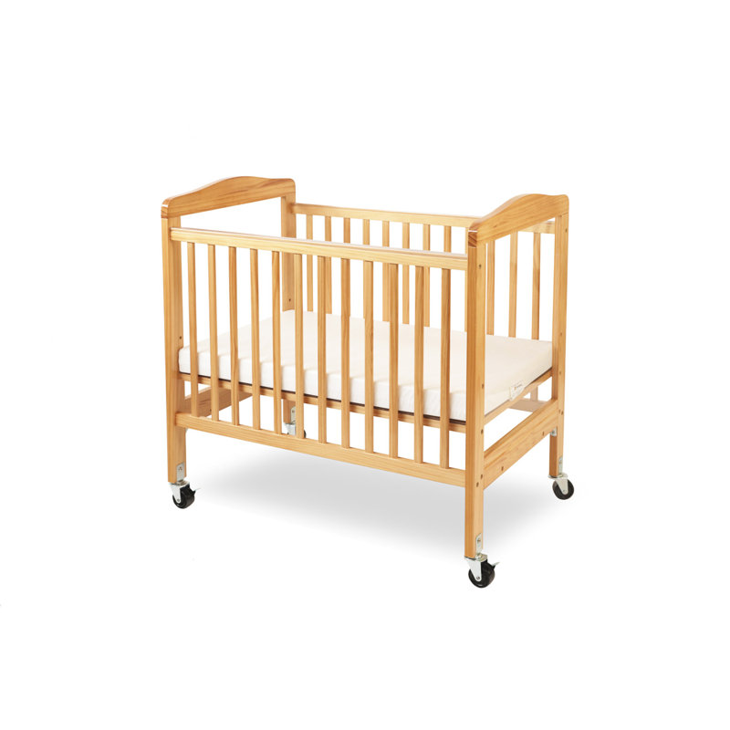 L.A. Baby Compact Wooden Window Portable Crib with Mattress & Reviews